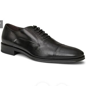 Bruno Magli Black Leather Oxfords